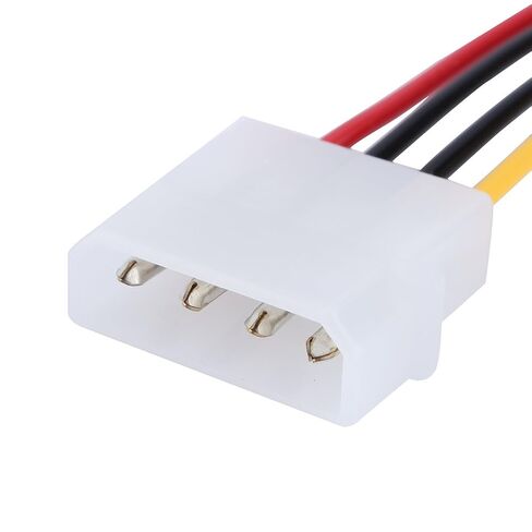 Qiilu New 1pc 4-Pin IDE to 15-Pin Serial ATA Hard Drive Power Adapter Cable for Power Cord in Saudi Arabia