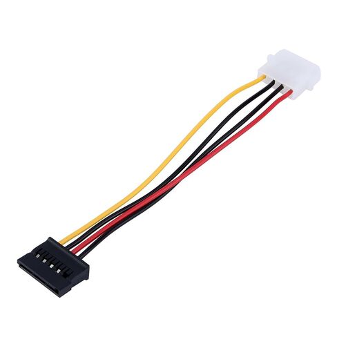 Qiilu New 1pc 4-Pin IDE to 15-Pin Serial ATA Hard Drive Power Adapter Cable for Power Cord in Saudi Arabia