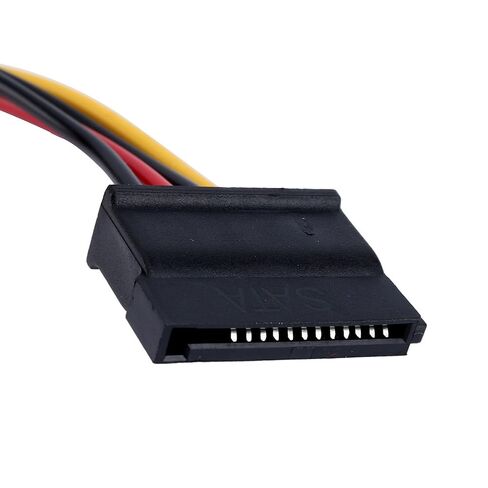 Qiilu New 1pc 4-Pin IDE to 15-Pin Serial ATA Hard Drive Power Adapter Cable for Power Cord in Saudi Arabia
