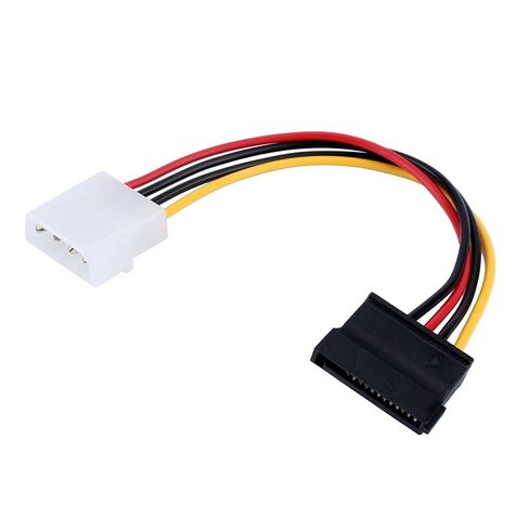 Qiilu New 1pc 4-Pin IDE to 15-Pin Serial ATA Hard Drive Power Adapter Cable for Power Cord in Saudi Arabia