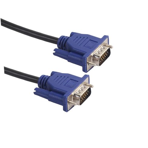 Uonlytech كابل VGA ذكر إلى ذكر محول فيديو للكمبيوتر RGB عرض النوى الفريت Svga إلى HDTV العارض in Kuwait