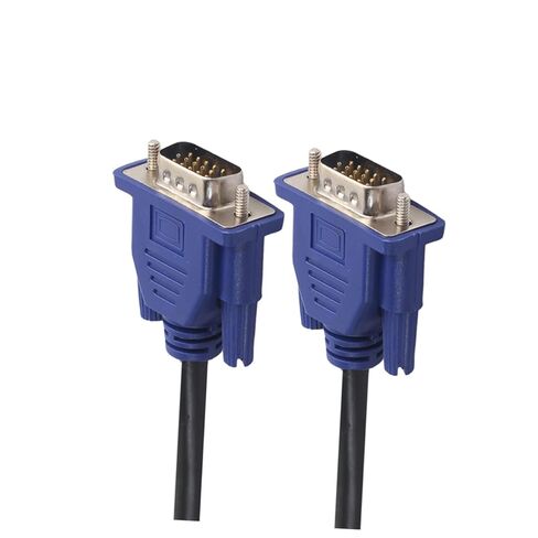 Uonlytech كابل VGA ذكر إلى ذكر محول فيديو للكمبيوتر RGB عرض النوى الفريت Svga إلى HDTV العارض in Kuwait