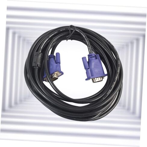 Uonlytech Meters Vga Cable ذكر إلى ذكر كابل شاشة Ferrite Core يدعم دقة أجهزة الكمبيوتر HDTV in Kuwait