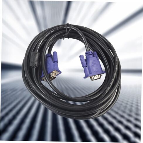 Uonlytech Meters Vga Cable ذكر إلى ذكر كابل شاشة Ferrite Core يدعم دقة أجهزة الكمبيوتر HDTV in Kuwait