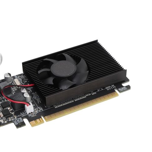 Computer Video Card, 1GB DDR3 64 Bit 589MHz Memory, 500MHz Core, HDMI DVI VGA Graphics Card with Low Noise and HD Multimedia Interface for Working in Kuwait