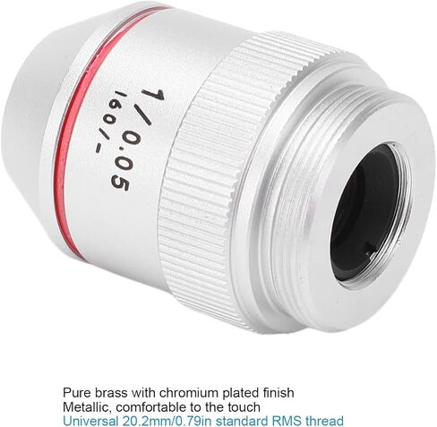 Achromatic Microscope Objective RMS Threaded 1X 195 Achromatic Objective Lens for Biological Microscope Our Objective Lens is Made of Highquality Copper Optical Achromatic in Saudi Arabia
