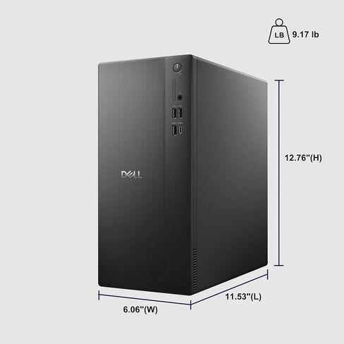 كمبيوتر مكتبي للأعمال ETC1250 من Dell - معالج Intel 10-core Ultra 5 225 (>Ultra 7 165H)، وذاكرة DDR5 سعة 32 جيجابايت ومحرك أقراص SSD سعة 1 تيرابايت، وWi-Fi6 DisplayPort Type-C Win11Home مع برنامج Copilot AI in Kuwait