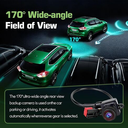 Backup Camera Rear View Parking Assist Camera 170° HD Night Vision for Dodge Charger Chrysler 300 2011 2012 2013 2014 Replaces 56054058AH, 56054058AD, 56054058AE, 56054058AF, 56054058AG in Kuwait