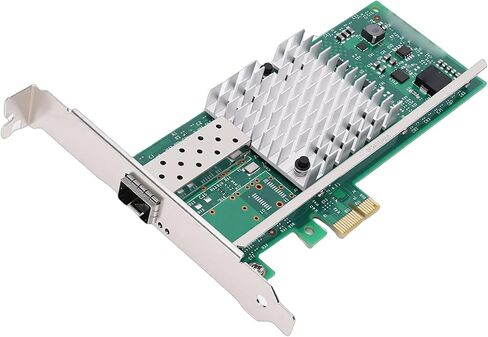 بطاقة شبكة PCI E X1 سعة 10 جيجابايت، تدعم شريحة 82599EN، PCIE 2.0 x1، محول إيثرنت 10 جيجا بايت لـ Vista، 7، 8، 8.1، 10، Server 2003، R2 20082012 2016 2019 in Saudi Arabia