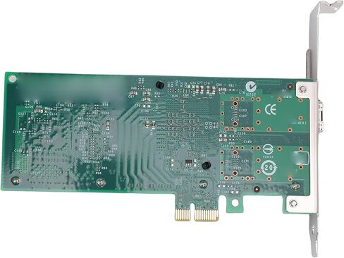 محول خادم PCIe Gigabit Ethernet بسعة 10 جيجابايت، دعم بطاقة شبكة ألياف PCI E X1 PCB Ethernet لشريحة 82599EN مع دعم إضافي منخفض لنظام الكمبيوتر in Kuwait