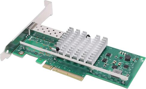 محول بطاقة الشبكة GOWENIC 10Gb PCIE X8، محول شبكة إيثرنت LAN بمنفذ SFP واحد مع وحدة تحكم 82599EN، ودعم خادم Linux VMware in Saudi Arabia