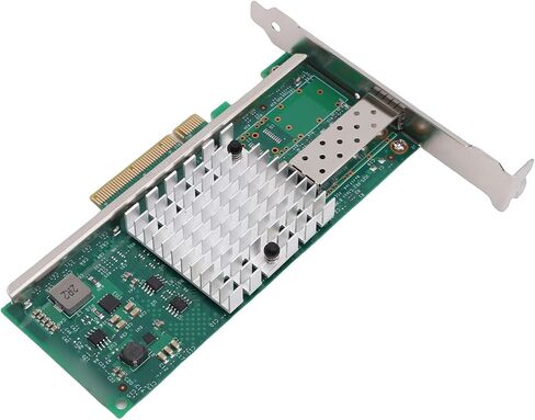 محول بطاقة الشبكة GOWENIC 10Gb PCIE X8، محول شبكة إيثرنت LAN بمنفذ SFP واحد مع وحدة تحكم 82599EN، ودعم خادم Linux VMware in Saudi Arabia