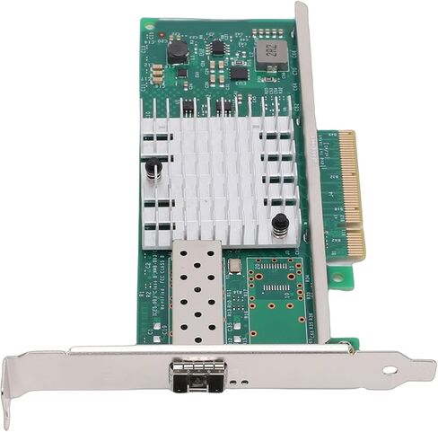 محول بطاقة الشبكة GOWENIC 10Gb PCIE X8، محول شبكة إيثرنت LAN بمنفذ SFP واحد مع وحدة تحكم 82599EN، ودعم خادم Linux VMware in Saudi Arabia