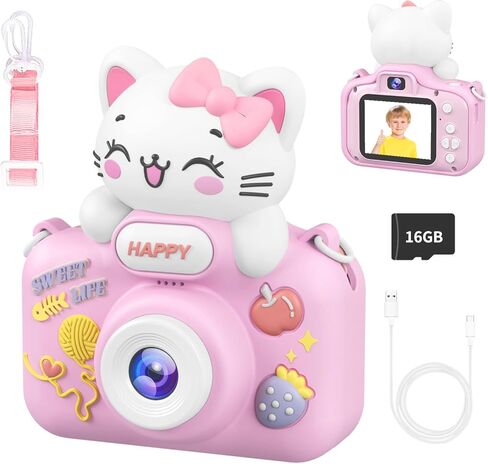 كاميرا رقمية 4K للتصوير الفوتوغرافي ومدونات الفيديو، كاميرا يوتيوب مع شاشة قابلة للطي 3 بوصات 180 درجة، تركيز تلقائي، واي فاي، تكبير 18X، فلاش، بطاريتان وبطاقة SD سعة 32 جيجابايت in Kuwait