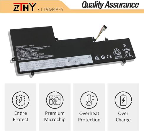 استبدال بطارية الكمبيوتر المحمول ZTHY L19M4PF5 L19C4PF5 لجهاز Lenovo Ideapad Yoga Slim 7-15IIL05 / Yoga Slim 7-15ITL05 / Slim 7-15IIL05 / Slim 7-15ITL05 Series SB10W65293 5B10W65278 SB10W65279 15.44V 71Wh in Kuwait