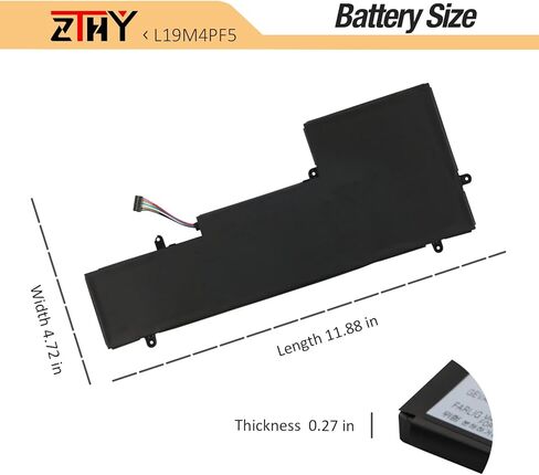 استبدال بطارية الكمبيوتر المحمول ZTHY L19M4PF5 L19C4PF5 لجهاز Lenovo Ideapad Yoga Slim 7-15IIL05 / Yoga Slim 7-15ITL05 / Slim 7-15IIL05 / Slim 7-15ITL05 Series SB10W65293 5B10W65278 SB10W65279 15.44V 71Wh in Kuwait