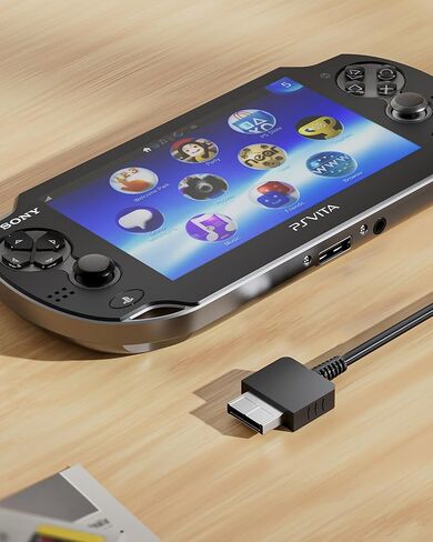 كابل شاحن USB لجهاز PS Vita 1000، سلك شحن سريع 1.2 متر/4 قدم، سترة PVC وقلب نحاسي نقي 24AWG (1، أسود) in Kuwait