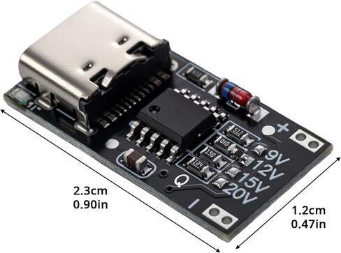 5 Pieces of PD/QC/AFC Decoy Board Fast Charging USB C Boost Module, PD3.0 2.0 PPS/QC4+ FCP AFC Type-C Trigger Polling Detector Power Module in Saudi Arabia