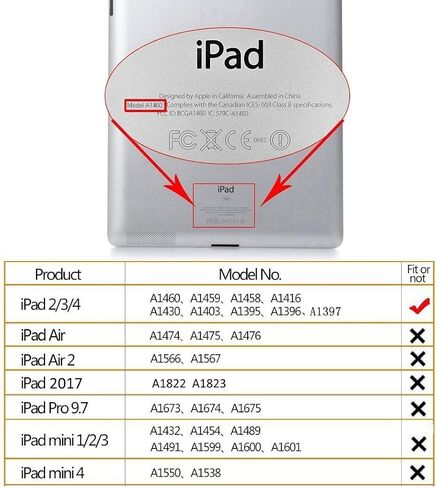 حافظة لجهاز iPad الجيل الثاني / الثالث / الرابع (الطراز القديم)، حافظة جلدية لامعة لامعة نحيفة من جلد البولي يوريثان، حامل قلم رصاص مدمج، حافظة واقية للنوم/الاستيقاظ التلقائي لجهاز iPad 2 3 4 (إصدار 2012/2011)، ذهبي وردي in Saudi Arabia