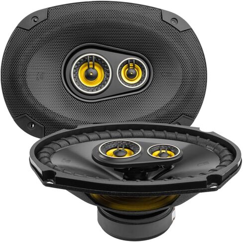 حزمة مكبرات الصوت المحورية Kicker 6x9 CSC693 3-Way & 6.5" CSC65 2-Way مع حزام Metra 72-4572، ومحول 82-3004 وSonic Koozie - التوصيل والتشغيل لمركبات 2010-2025 GM in Kuwait
