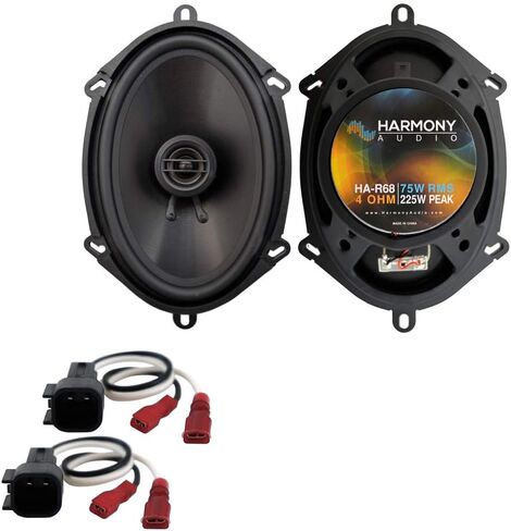 Harmony Audio Bundle Compatible with 2013-2016 Ford F-350 XL HA-R68 New Front Door Speaker Replacement Upgrade Package with HA-725600 Speaker Replacement Harness in Saudi Arabia