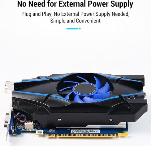بطاقة رسومات Docooler GeForce GT 1030 2GB GDDR5 64 بت منخفضة المستوى بطاقة رسومات قوية للألعاب للكمبيوتر الشخصي in Saudi Arabia