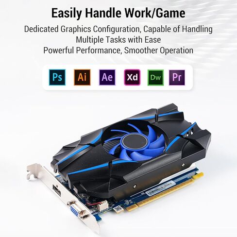 بطاقة رسومات Docooler GeForce GT 1030 2GB GDDR5 64 بت منخفضة المستوى بطاقة رسومات قوية للألعاب للكمبيوتر الشخصي in Saudi Arabia