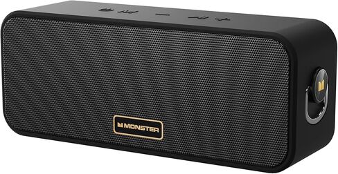 Monster S180 Bluetooth Speaker, 40W Wireless Speaker with 28H Playtime, Stereo Sound, Bluetooth 6.0, Support AUX, TF, Wireless Stereo Pairing, IPX6 Waterproof Speaker for Home, Outdoor in Kuwait