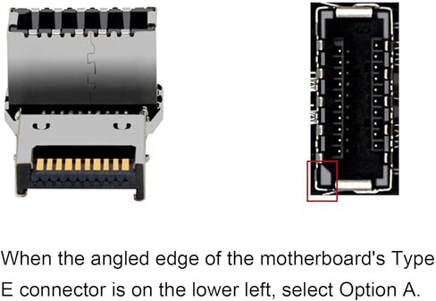 Right Angle USB Type E Adapter, USB3.1 Type E Header Converter, 90 Degree Steering Elbow Header Converter for Computer Motherboard Black (PH76EE-A) in Saudi Arabia