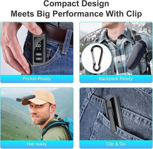 5-in-1 Rechargeable EDC Flat Flashlight, 1000 Lumens Pocket Torch with White LED, Green Beam, UV, Magnetic Base & Clip, Compact Flat Flashlight for Camping, Emergency, Work with Bag LT010 (Black) in Saudi Arabia