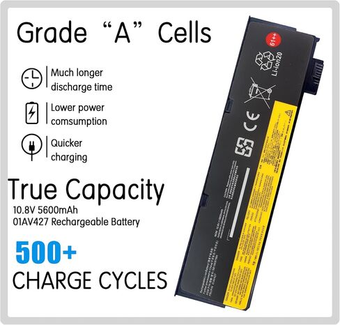 61++ 01AV427 T480 01AV425 SB10K97584 استبدال البطارية لجهاز ThinkPad T480 T470 P51S P52S T570 T580 A485 A475 TP25 Series SB10K97585 01AV490 01AV492 4X50M08812 01AV422 01AV423 01AV428. in Kuwait