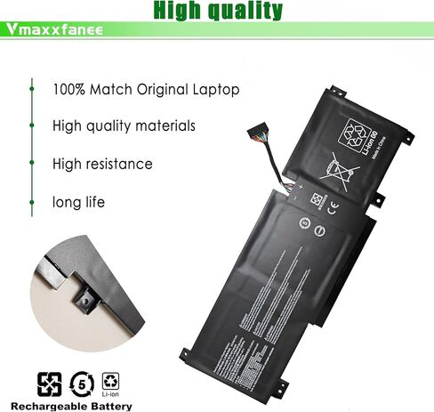 استبدال بطارية الكمبيوتر المحمول 53.5Wh BTY-M492 لجهاز MSI Katana GF66 12UX Pulse GL66 GL76 12UX GL66 11UEK-016AU 11UDK-216TH GL76 11UEK 11UCK-007BE 11UEK-038XES 11UDK-022TW Sword 15 A11UE 11.4 فولت in Kuwait