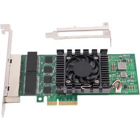 بطاقة شبكة جيجابت إيثرنت، بطاقة PCI Express X4 NIC مع 4 منافذ RJ45 ومؤشرات LED، لأجهزة الكمبيوتر المكتبية والخوادم وأجهزة الكمبيوتر الصناعية in Kuwait