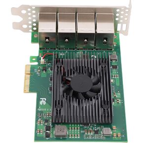بطاقة شبكة PCIe ذات 8 منافذ جيجابت إيثرنت، شريحة 1350AM4 مدعومة، مع مشتتات حرارية من الألومنيوم، لأجهزة ألعاب محطات العمل والخوادم in Kuwait