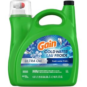 Gain + Aroma Boost صابون سائل منظف الغسيل، رائحة اللافندر، 107 حمل، 154 أونصة سائلة، متوافق in Kuwait