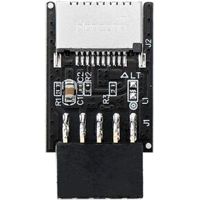 USB2.0 إلى محول النوع E USB2.0 9PIN أنثى إلى النوع E محول رأس متين in Kuwait