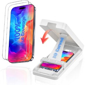 Unbreakable for iPhone-17-Pro-Max Screen Protector: 3D Thermal Bending Space Aluminum Glass, Patented 3s Bubble-Free Install, 12FT Military Shatterproof, Ultra-Smooth Fingerprint-Proof 2-Pack in Saudi Arabia