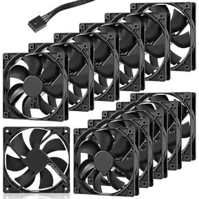 Glooglitter 12 Pack 120mm PC Case Fans 3pin, 3000 RPM Cooling 3 Pin 12v in Saudi Arabia