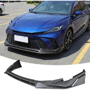 مصد أمامي للشفاه مناسب لسيارة Toyota Camry SE XSE 2021 2022 2023 2024 سيدان، مجموعة من 3 قطع ملحقات واقي جسم الذقن الهوائي (أسود لامع) in Saudi Arabia