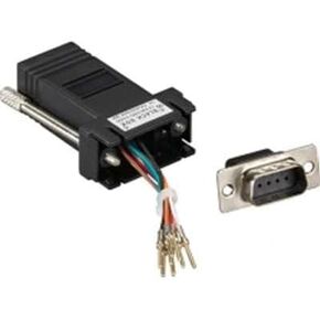 طقم محول وحدات FA4509F-BK DB9، أنثى إلى RJ-45، غير مجمع، 8 أسلاك، أسود in Kuwait