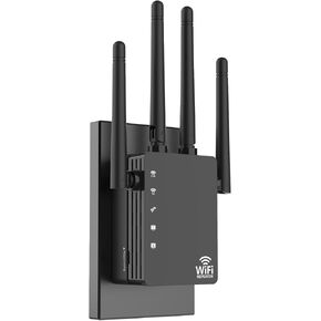 موسع واي فاي مع 4 هوائيات 1200 ميجابت في الثانية - نطاق مزدوج 5 جيجا هرتز/2.4 جيجا هرتز، معزز إشارة موسع واي فاي مع 3 أوضاع دعم، مكرر واي فاي مع 12880 قدم مربع 105 جهاز، إعداد سهل للمنزل in Kuwait