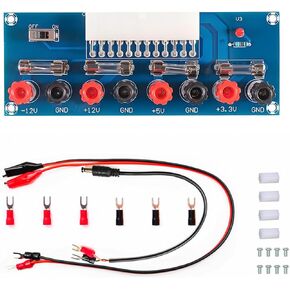24 Pin ATX Power Supply Breakout Adapter Module Desktop Computer Chassis Testing PC Power Supply ATX Transfer Electrical Board 12V 5V 3.3V in Saudi Arabia