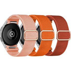 Elastic Band for Samsung Galaxy Watch 7/6/5/4 40mm 44mm/5 Pro Band 45mm/Watch 6/4 Classic Bands 46mm 42mm 47mm 43mm/FE Men/Women,No Gap One Click Nylon Strap for Samsung Watch 4 5 6 7 Correa Reloj in Saudi Arabia