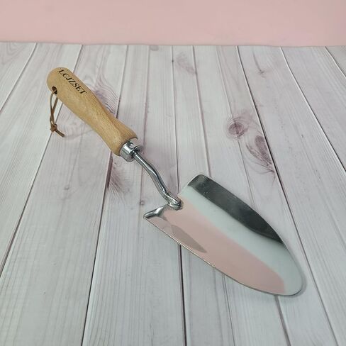 LCJZSET Gardening tools, namely, spades – Stainless steel shovel with wooden handle and hanging loop keeps your gardening tools organized. in Kuwait
