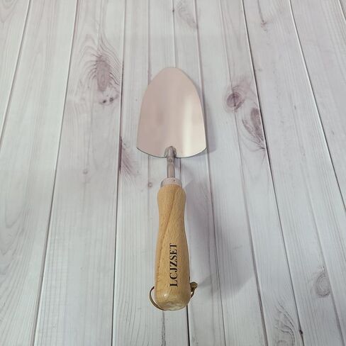 LCJZSET Gardening tools, namely, spades – Stainless steel shovel with wooden handle and hanging loop keeps your gardening tools organized. in Kuwait