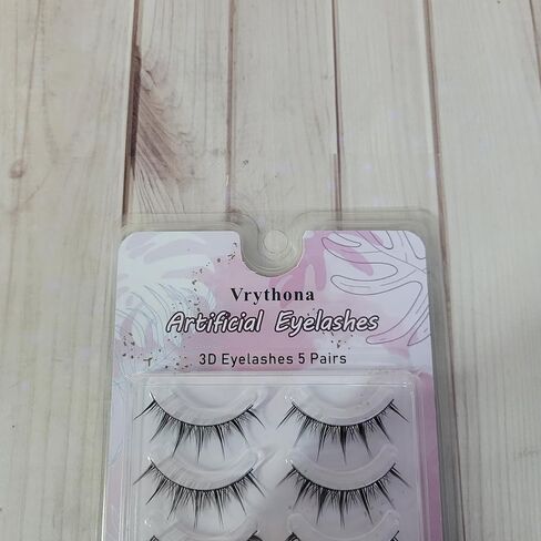 Vrythona Artificial eyelashes – 5-Pack Natural Look Fake Lashes for All-Day Wear – Reusable and Easy to Apply in Saudi Arabia