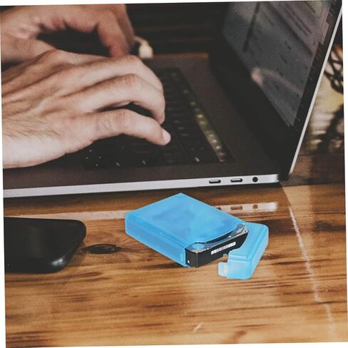 Hard Drive Disk Protective Box 5 Pack 3.5 Inch Hard Drive Storage Case Portable Plastic Protective Box Anti-Shock Mixed Colors in Saudi Arabia