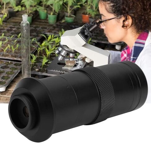 CCD Microscope Camera Lens, 25mm C Mount Lens 8X-100X Zoom Adjustable Magnification Industrial Microscope Accessory and Long Life in Saudi Arabia