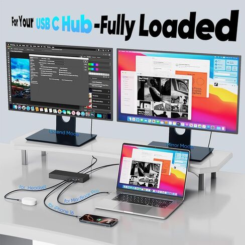 USB C Data Charging Monitor Video Cable 6ft, 4K@144Hz Video/20Gbps Data Transfer /240W Power Charging Type C Cord, USBC 3.2 Gen 2 for Camera,SSD,Portable Monitor,Carplay,Laptop and More in Saudi Arabia