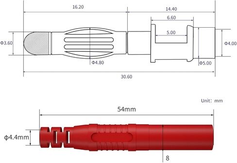 10pcs 4mm Shrouded Banana Solder in line Assembly Test Leads Electrical connectors J.10041(5 colorsx2) in Saudi Arabia